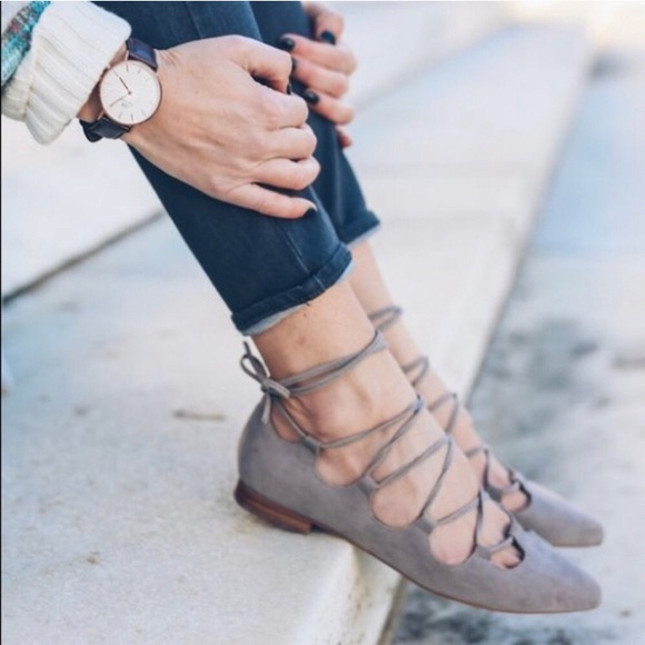 lace up flats